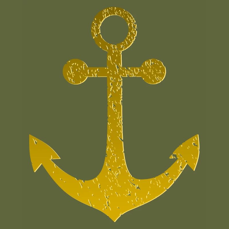 Gold anchor, relief effect