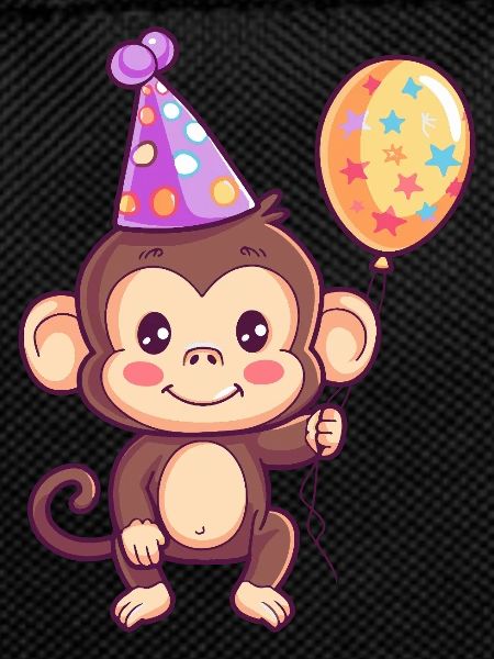 Monkey Birthday Baby
