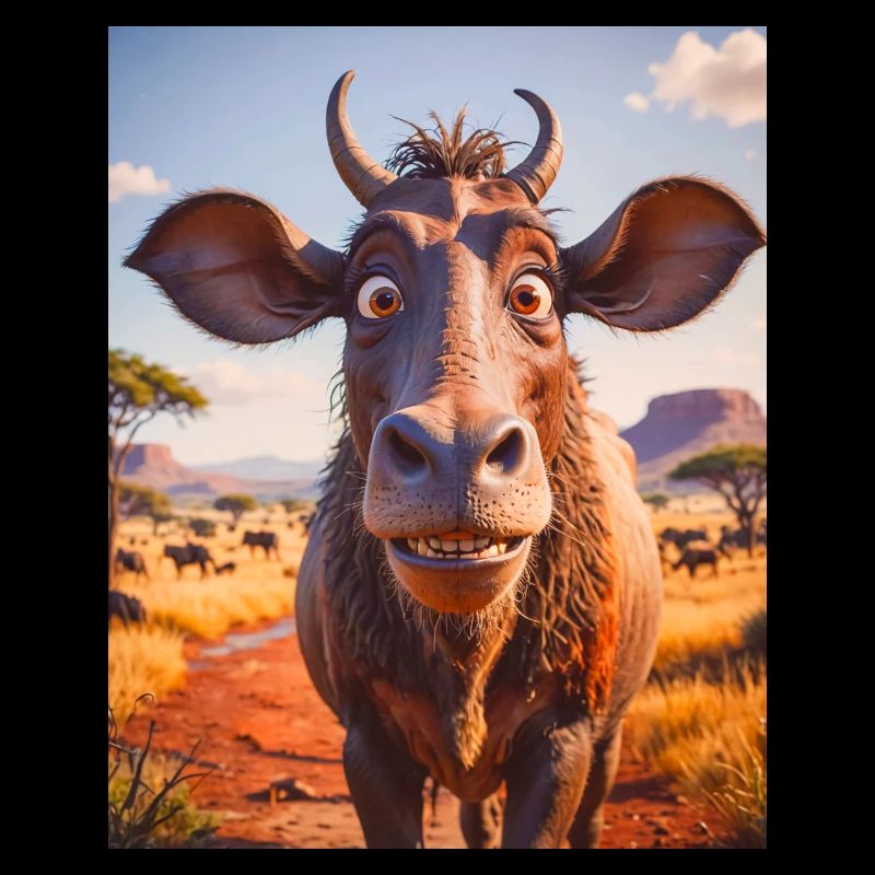 super cute african animals– Wildebeest