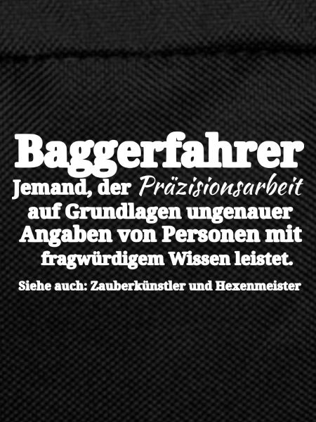 baggerfahrer tshirt Geschenkidee