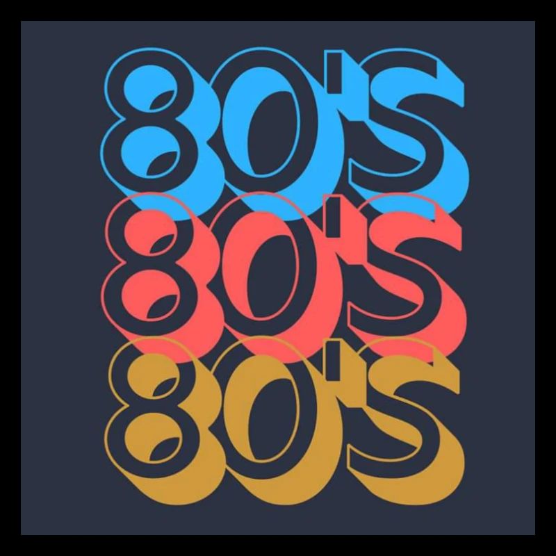 80's Blue, Red and Yellow