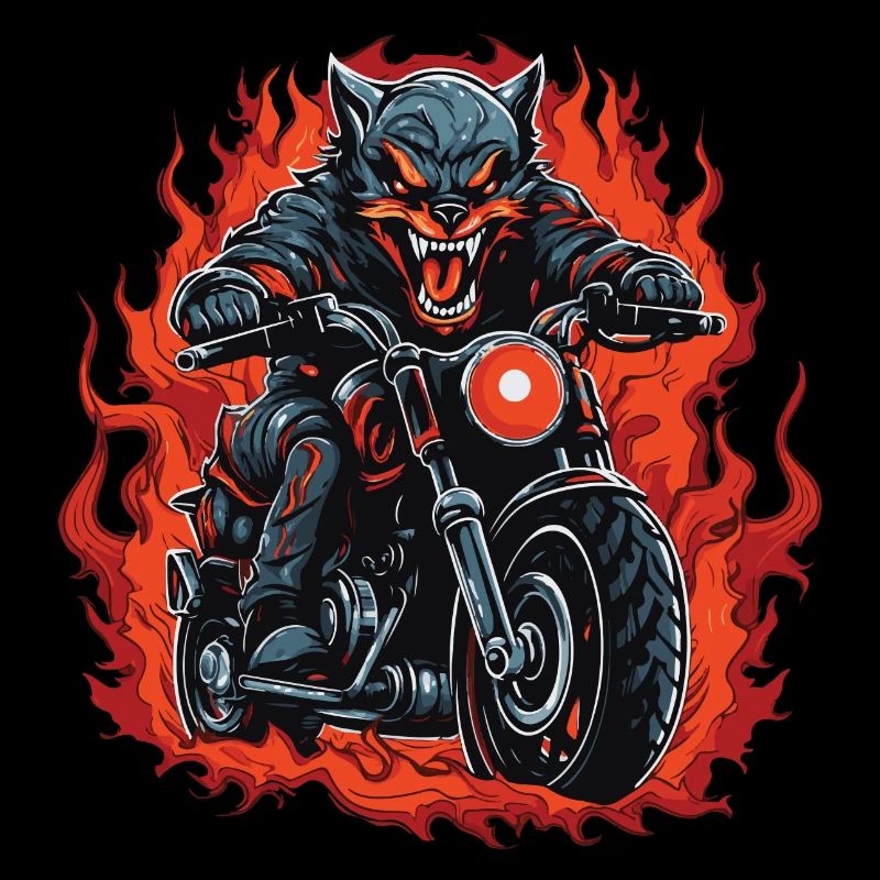 Motorrad Wolf Biker