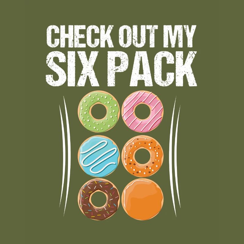 Regardez mon cadeau de logo pack de six beignets