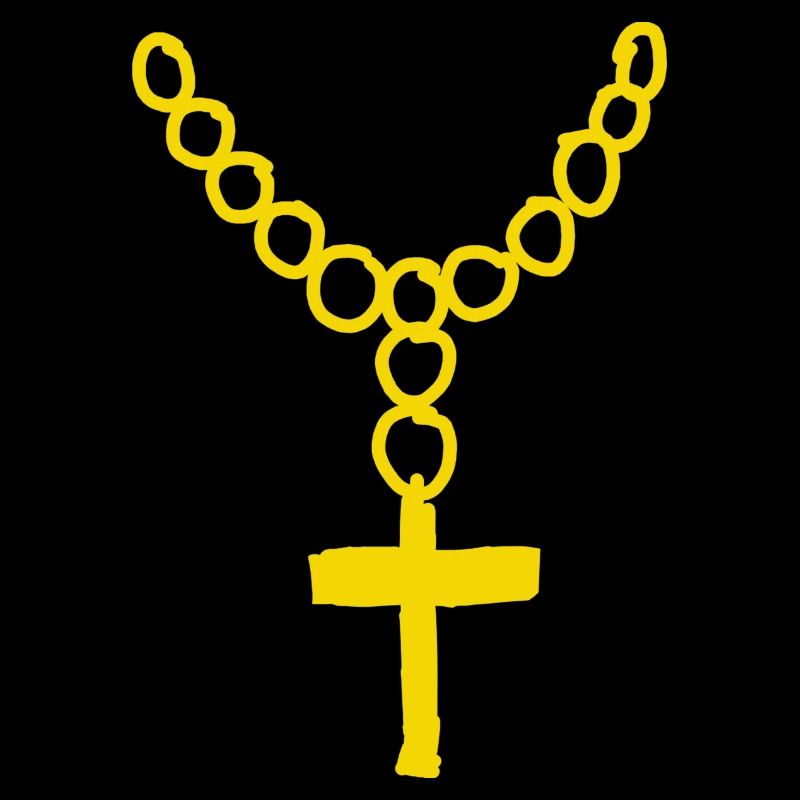 Gold chain with cross
