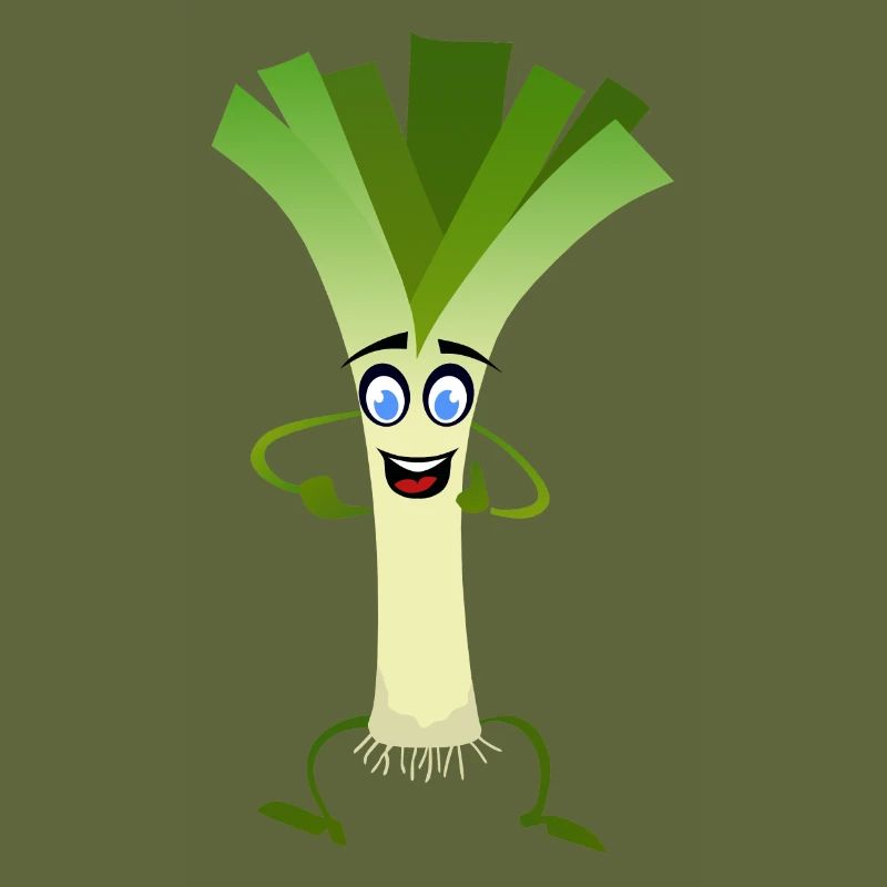 leeks vegetable smile drawing humor fun funny