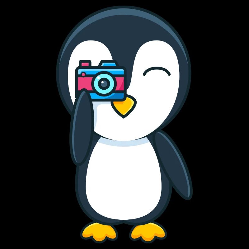 Penguin with camera