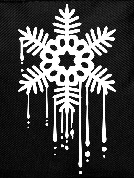 Drops of graffiti snow star