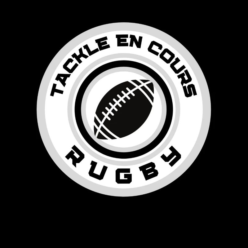 Rugby Ballon Tackle in Progress