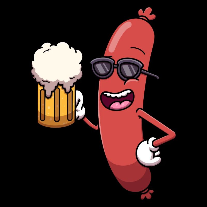 Cool Sausage With Beer