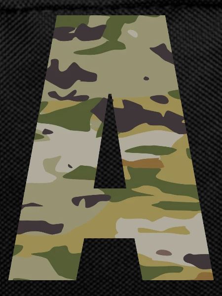 Camouflage letter A