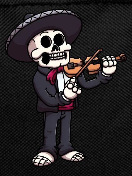 Mariachi Skeleton Playing The Violin