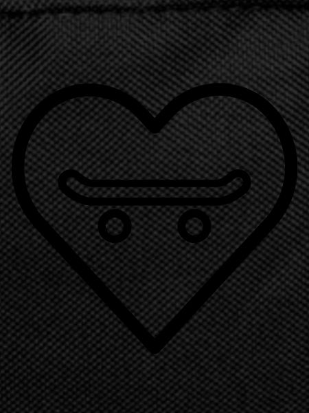 Skateboard in the heart
