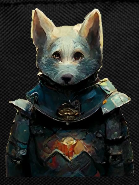 Dog in Medieval Armor
