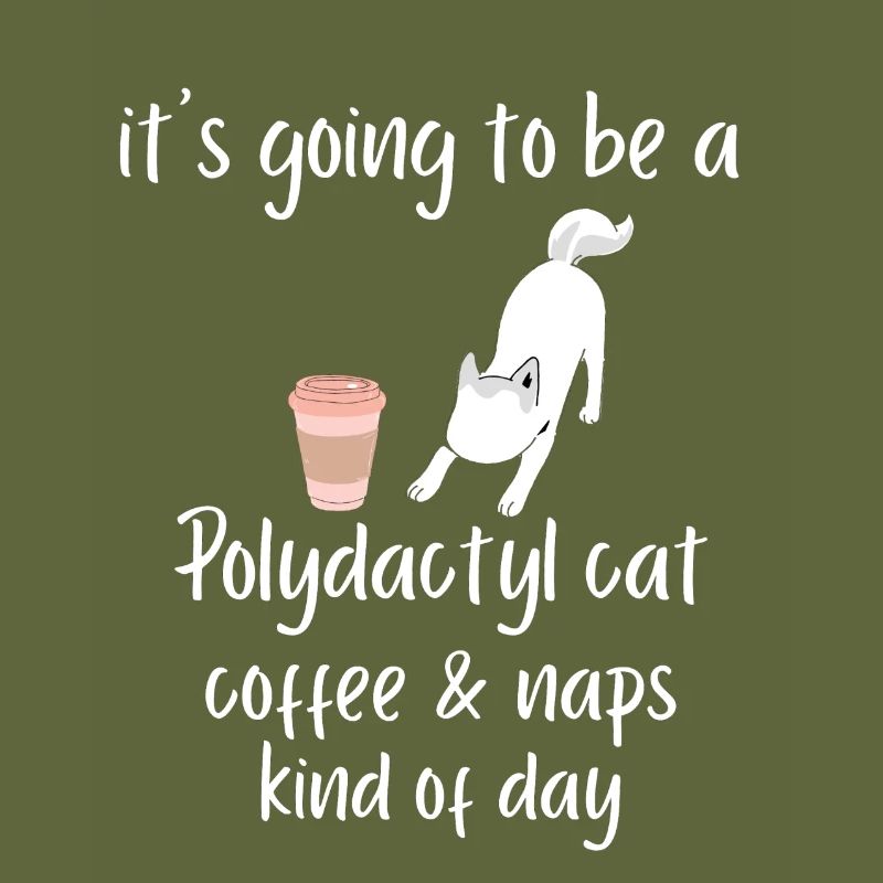 it s going to be a Polydactyl cat coffee naps tee