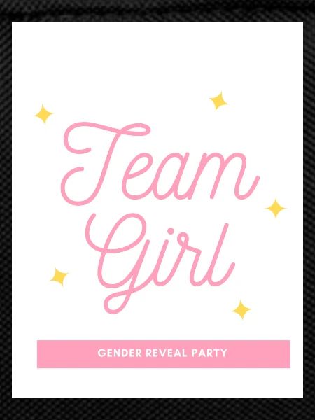 Gender Reveal Team Girl