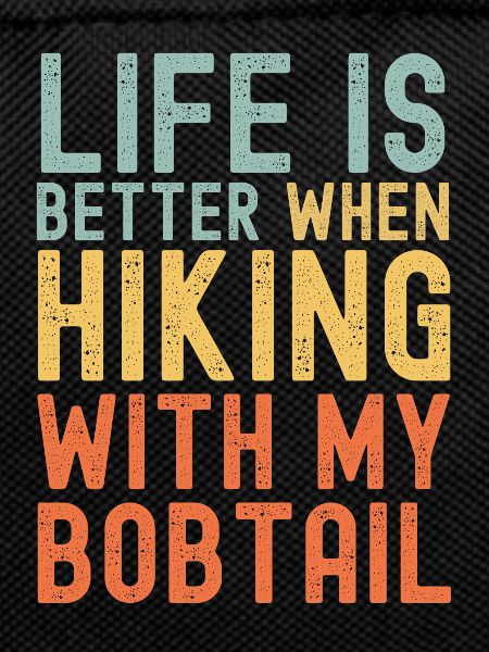 Bobtail Hiking dog retro