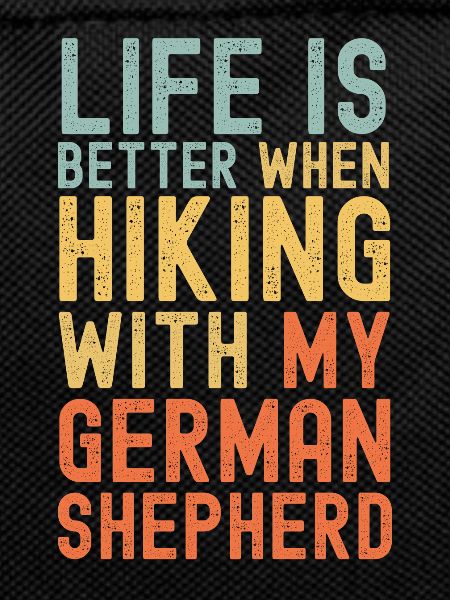German-Shepherd Hiking dog retro