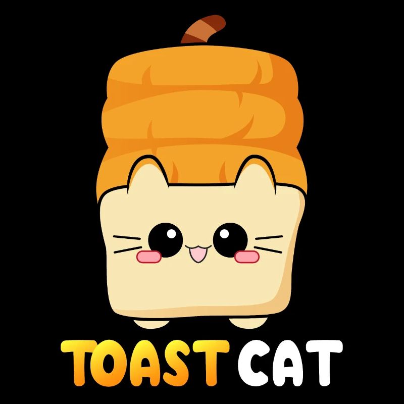 Toast Cat Kitty Bread Cat Bread moodrush