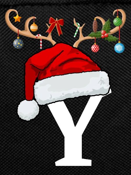 Letter Y Christmas hat