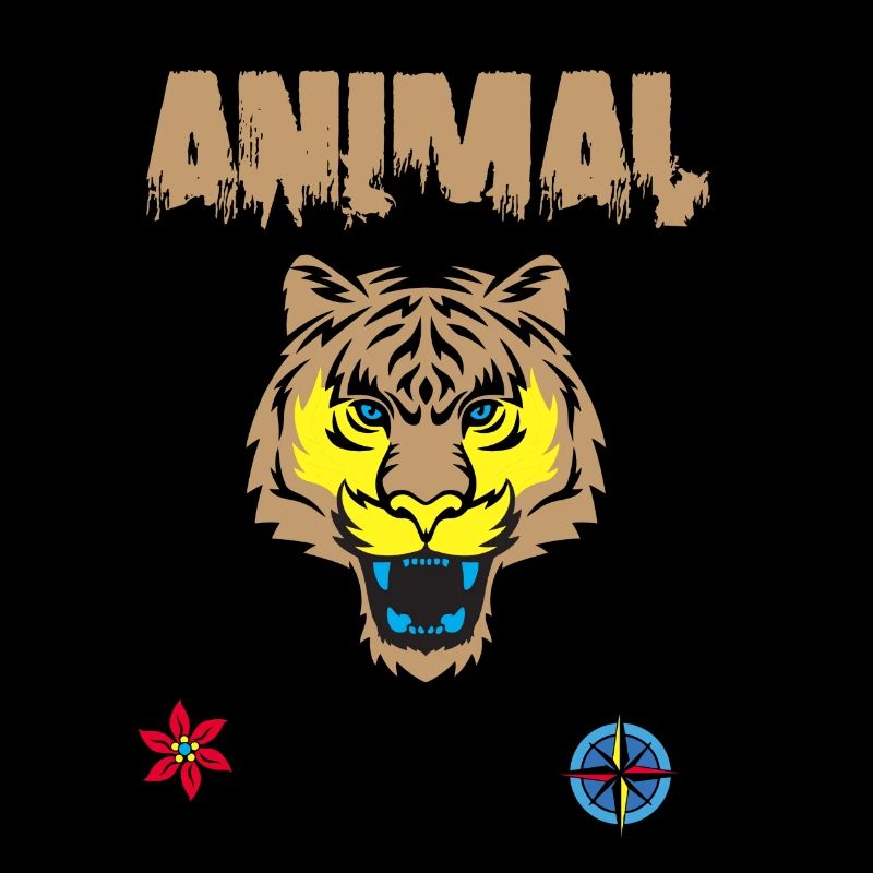 Dessin de visage de tigre