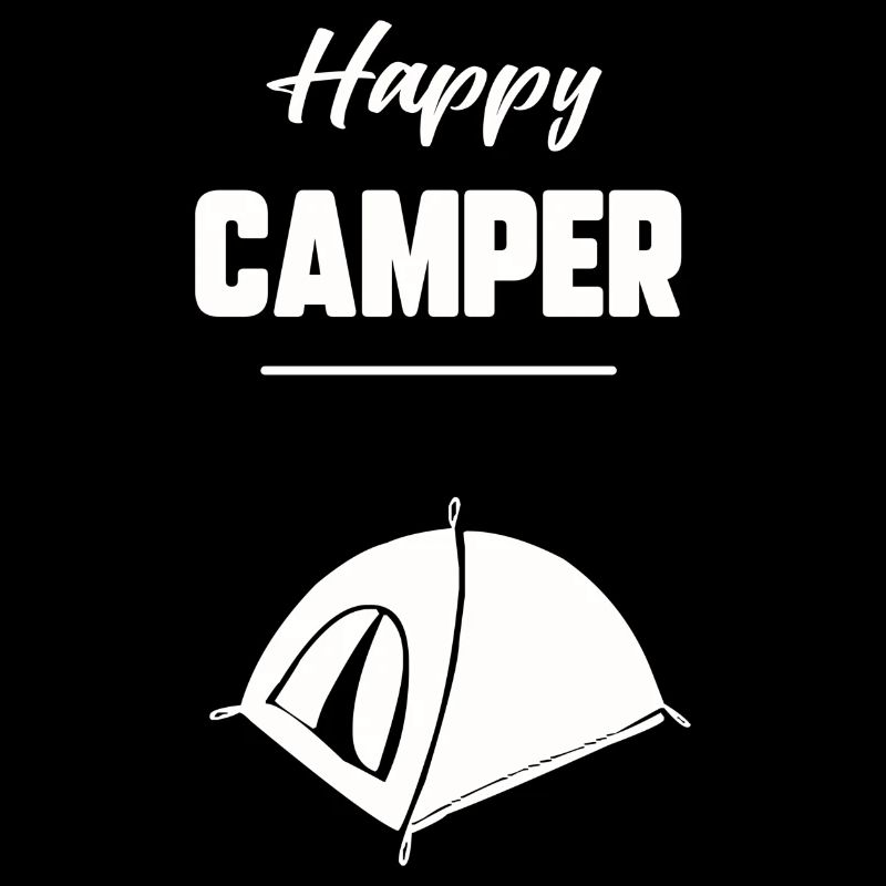 Glücklicher Camper