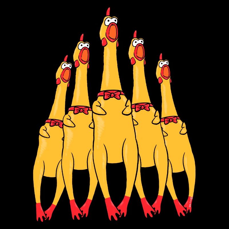 Funny Rubber Chickens