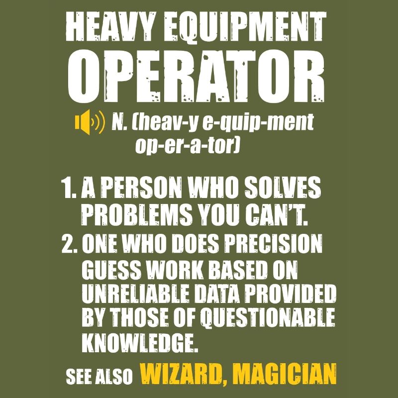 Construction machinery operator Excavator driver Excavator driver Construction workers