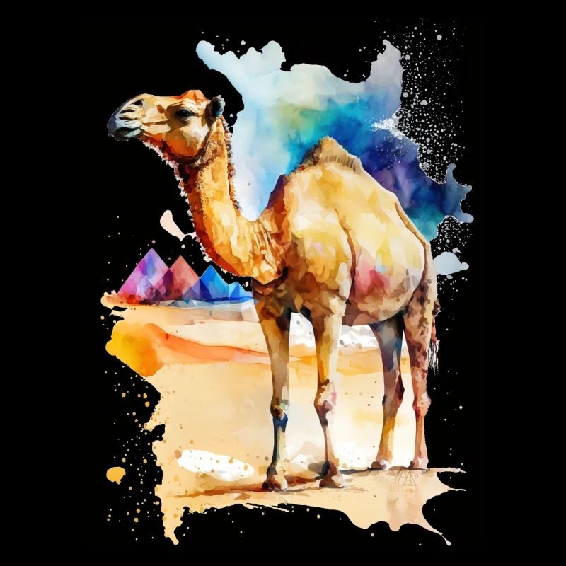 Camel in the desert