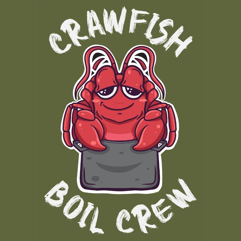 Crawfish Boil Crew Cajun Crawfish Cute Kawaii