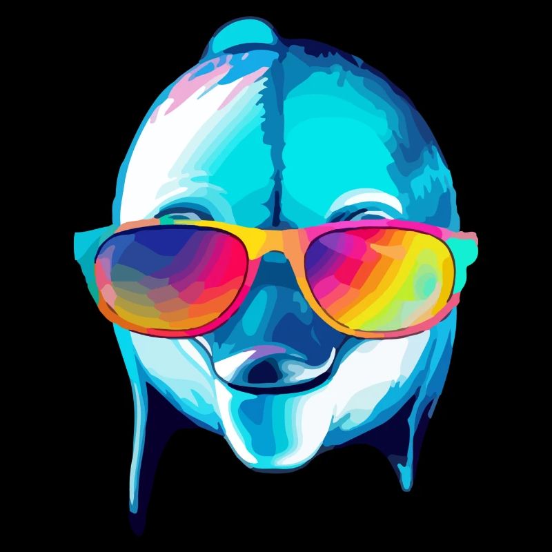 Eko the bespectacled dolphin