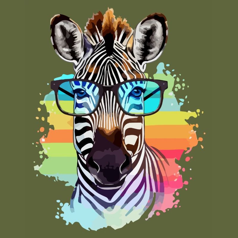 Milo the bespectacled zebra