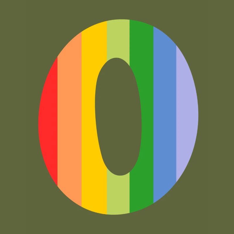 Buchstabe oder Regenbogen