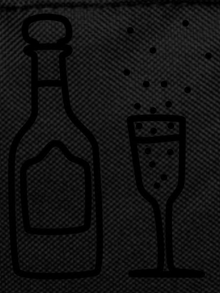 Sparkling wine with glass 2