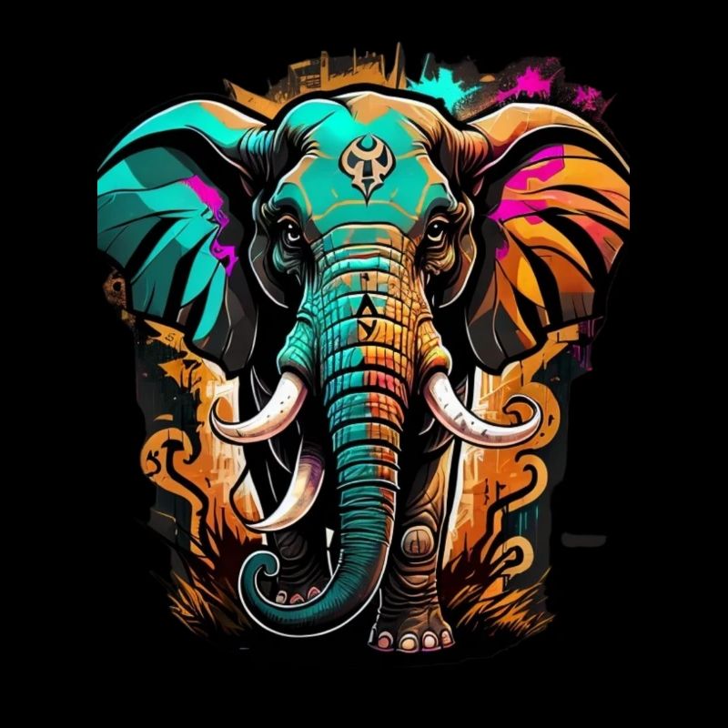 Graffiti Elefant