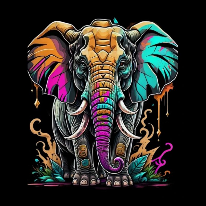 Graffiti éléphant