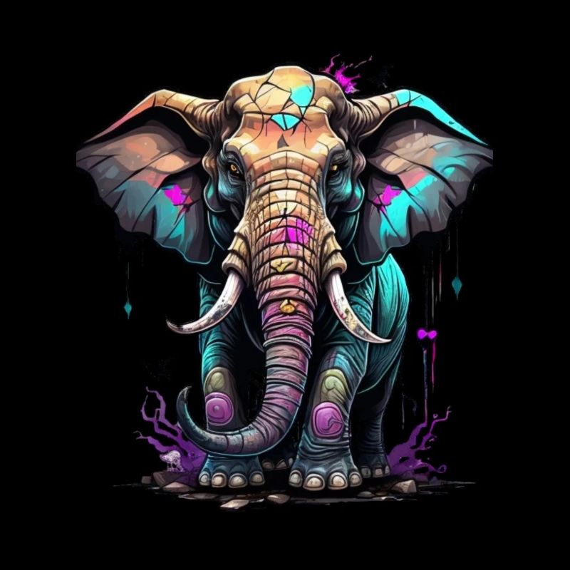 Graffiti éléphant