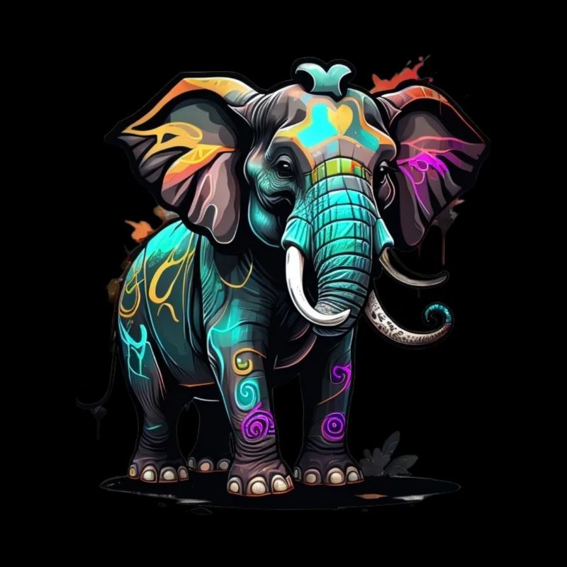 Graffiti Elefant