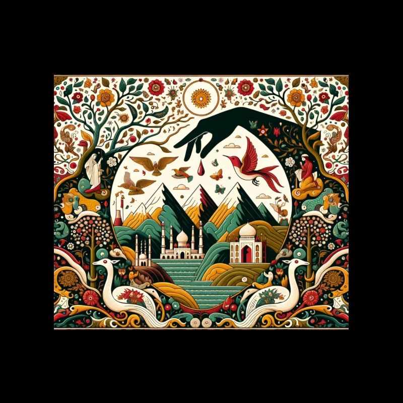 Trees, Mountains and Geometric Hand