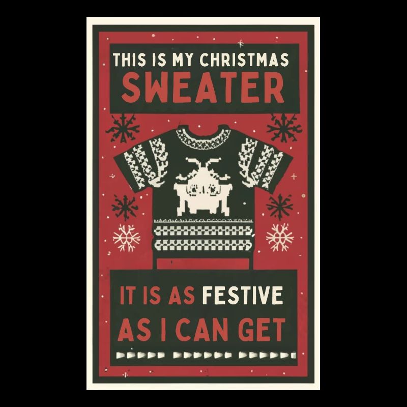 Das ist mein Weihnachtspullover.