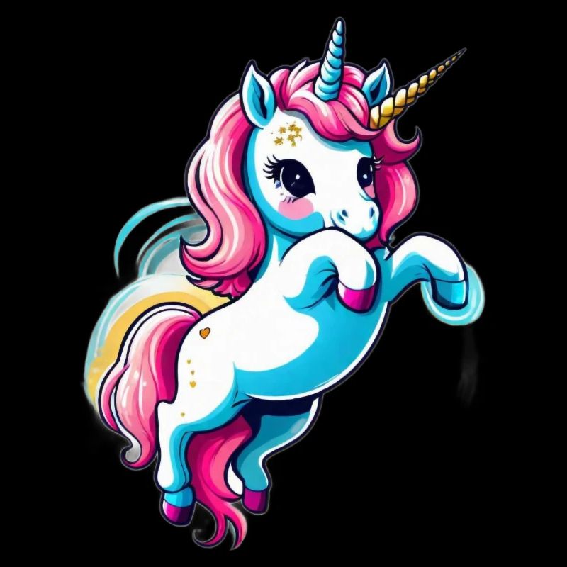 Licorne Einhorn Kawaii