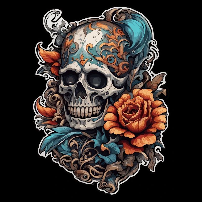 Skull / skull / skeleton / gothic / tattoo