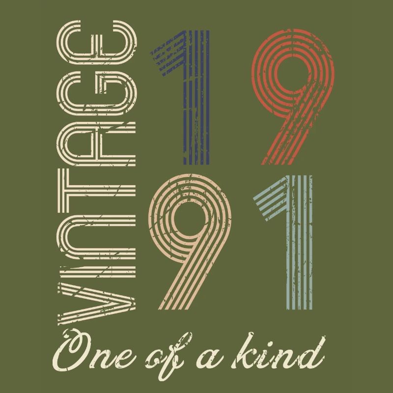 33. Geburtstag 1991 - Vintage Retro Geschenkidee