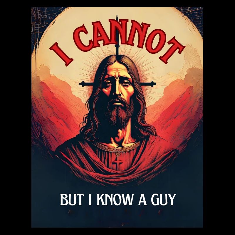 "I cannot but I know a Guy" religious humor, fun