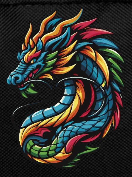 Farbenfroher chinesischer Drache