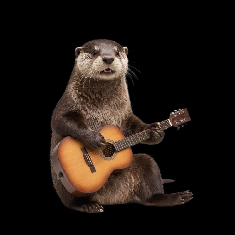 Groundhog Guitar Otter