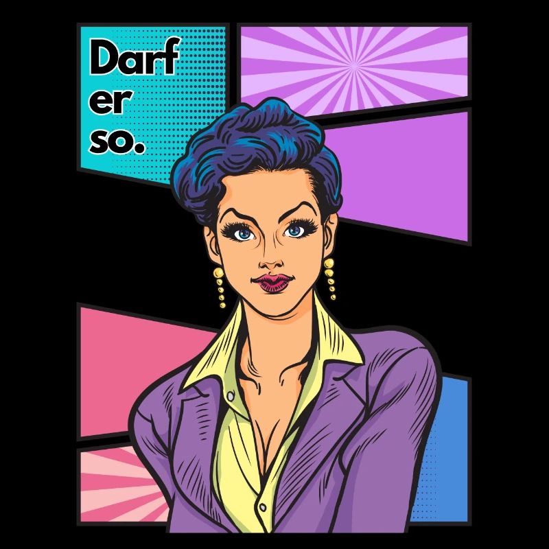 Darf er so Comic Stil mit Lady 1