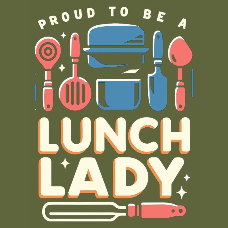 Stolz, eine Lunch-Lady zu sein