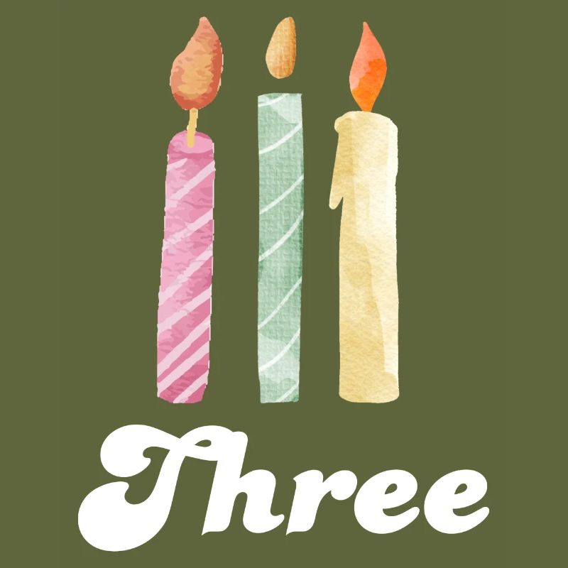 3e anniversaire bougie