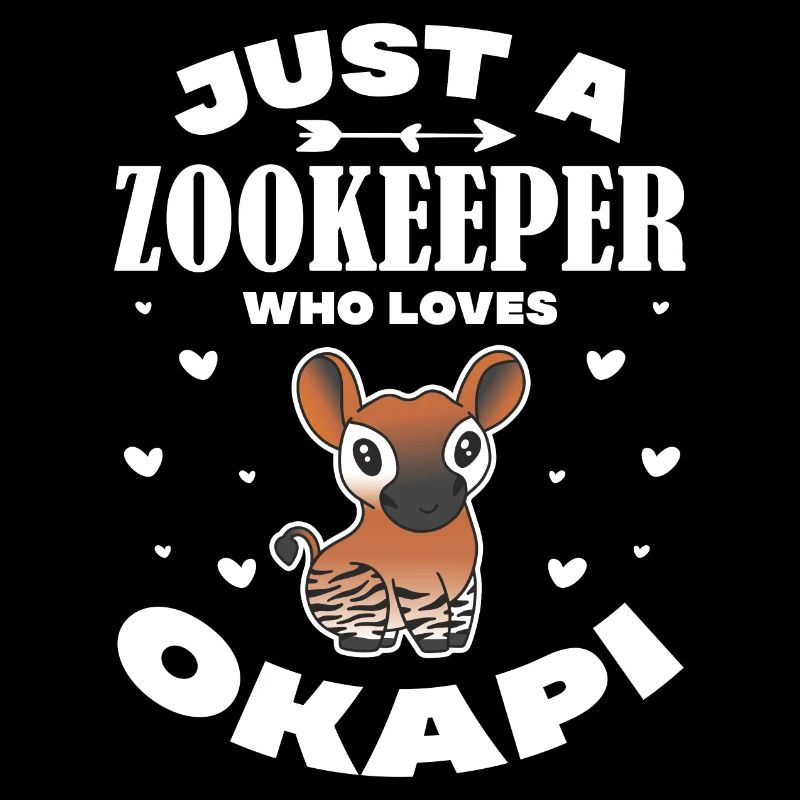 juste un gardien de zoo qui aime okapi Design