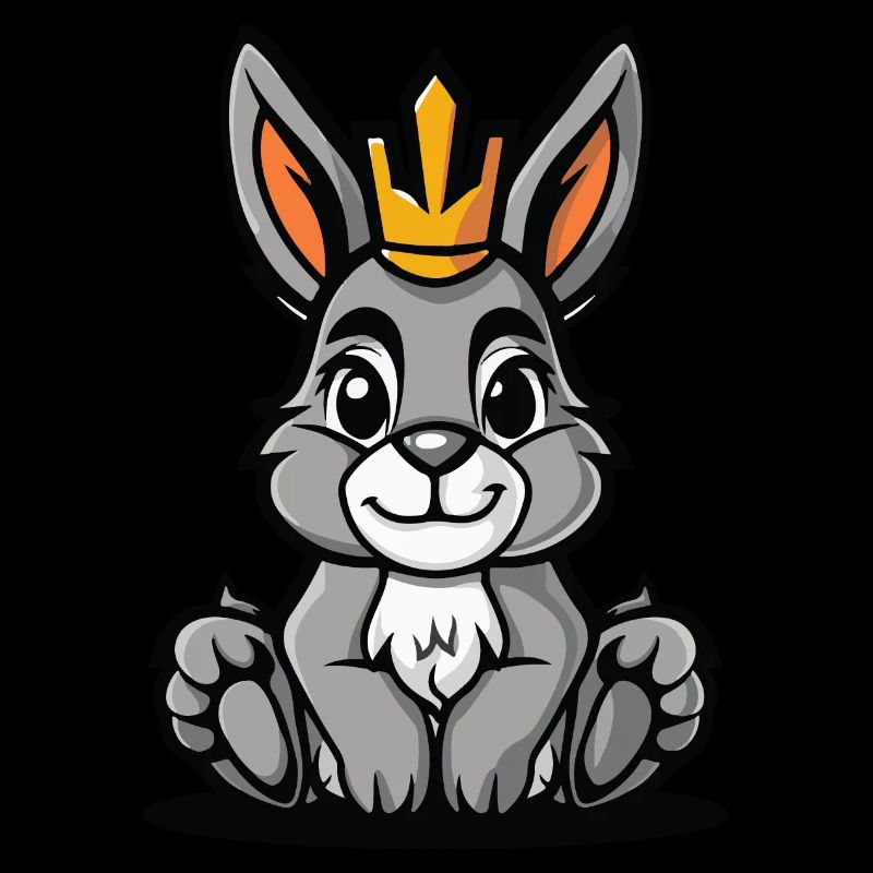 Hase Comic Krone